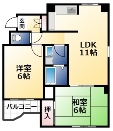 プラーナ徳庵の物件間取画像